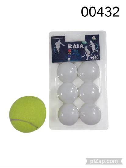 Imagen de PELOTAS DE PING PONG X 6 EN BLISTER 3.25